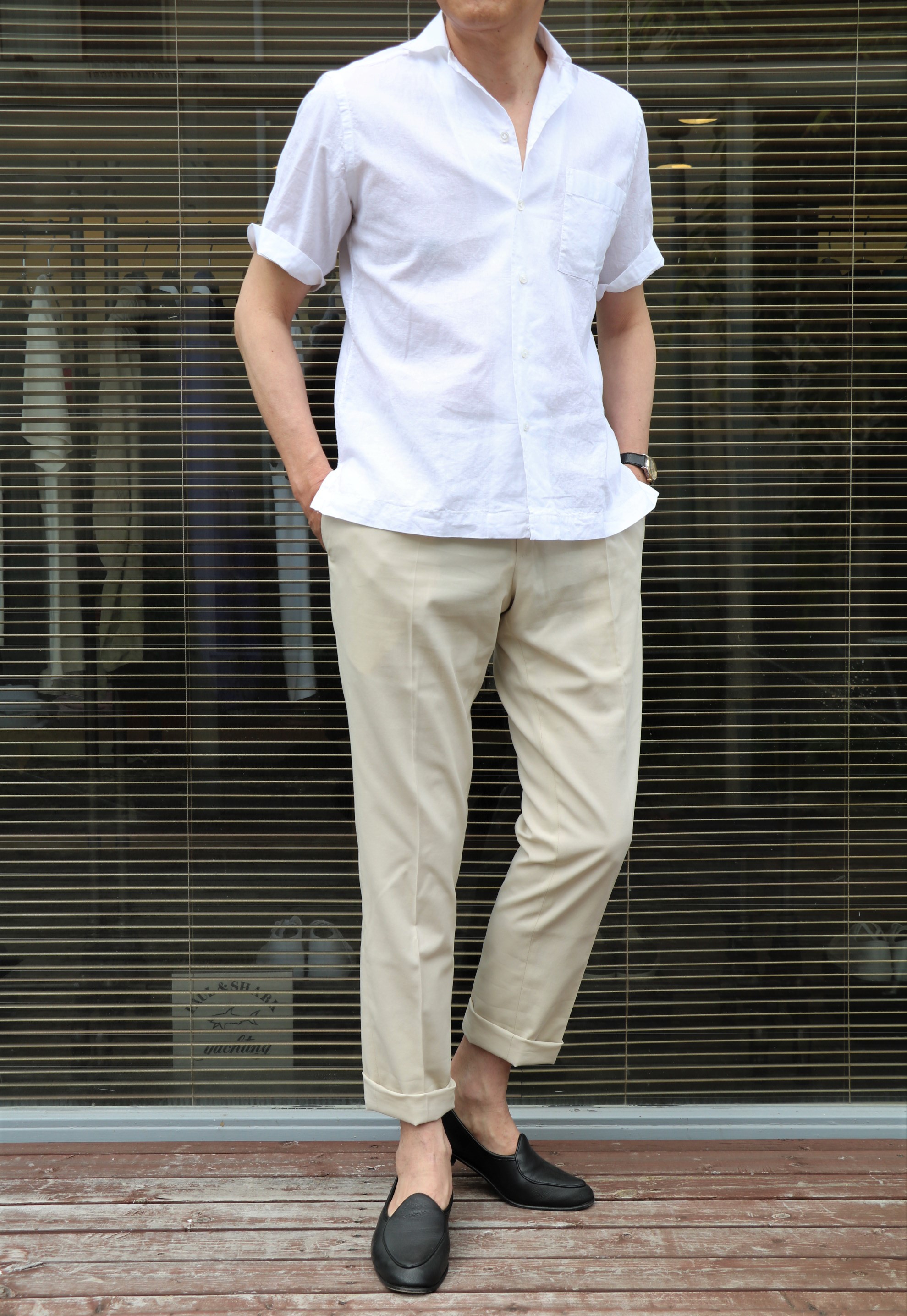 GLORYGUY & Cachette｜BAGUTTA/バグッタの新しいシャツを着て、気分一